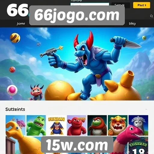 Diversidade de jogos disponíveis em 66jogo.com