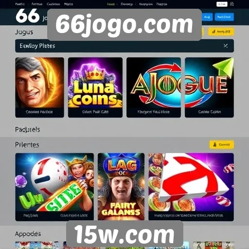 Variedade de jogos disponíveis em 66jogo.com